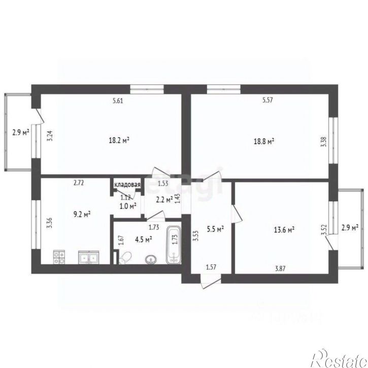 3-комн квартира Волжский пр-кт, 35,  д. 35
