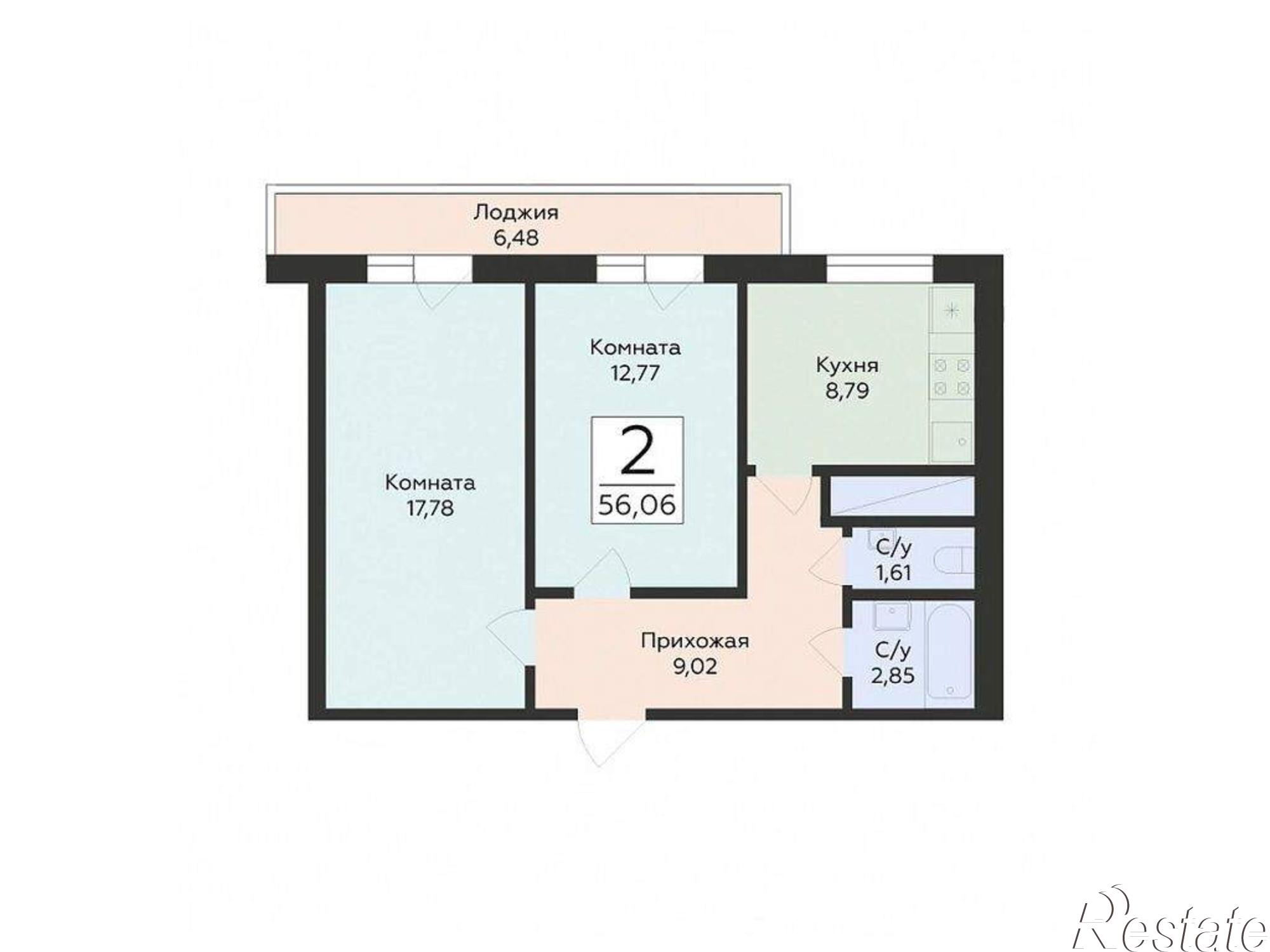 Купить квартиру за 9 689 730 рублей на Советской Армии улица, д.242