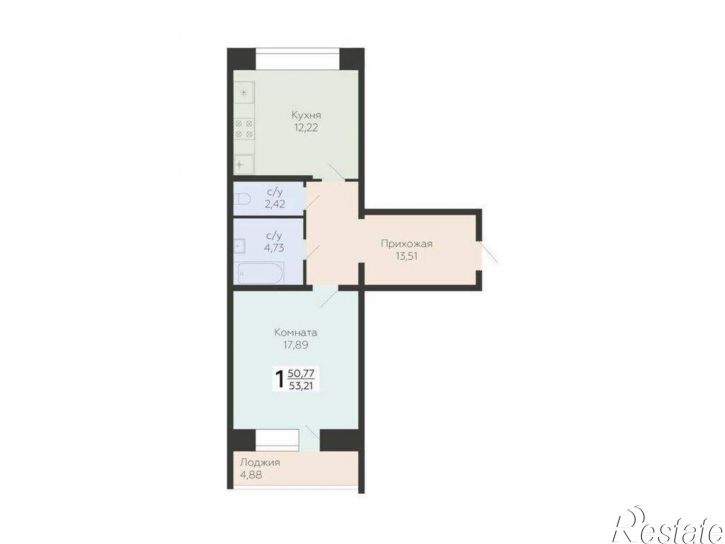 1-комн квартира в новом доме 3-й квартал, д.8