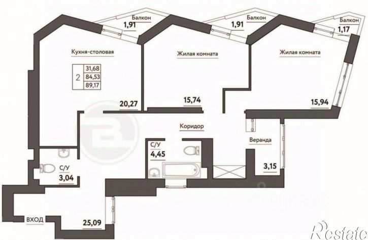 2-комн квартира пр-кт Кирова, 399,  д. 399