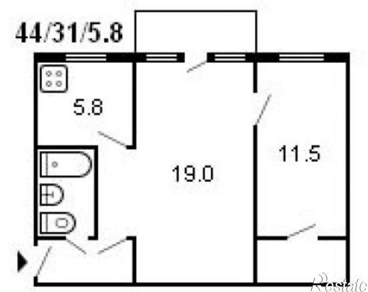 2-комн квартира 14-й квартал, 3