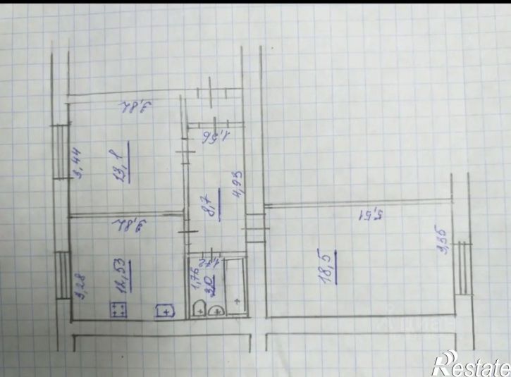 2-комн квартира ул Чапаевская, 212,  д. 212