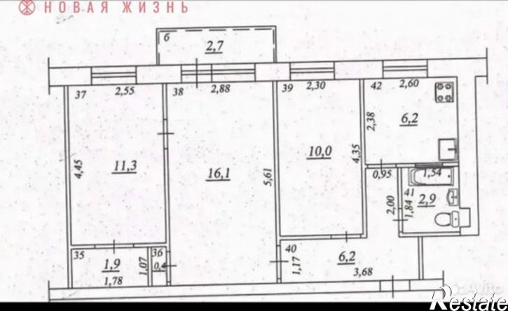 3-комн квартира ул Белорусская, 103,  д. 103