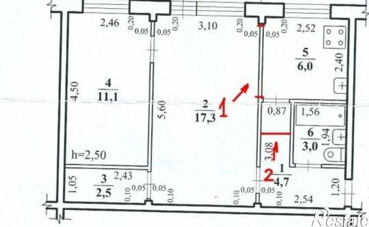 2-комн квартира ул Первомайская, 21,  д. 21