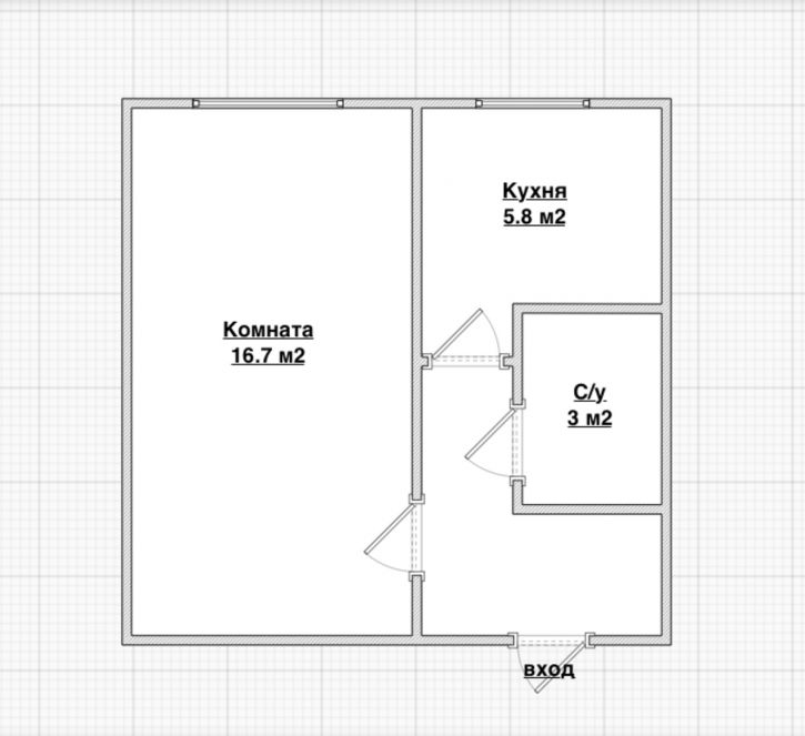 1-комн квартира Георгия Димитрова улица, 66