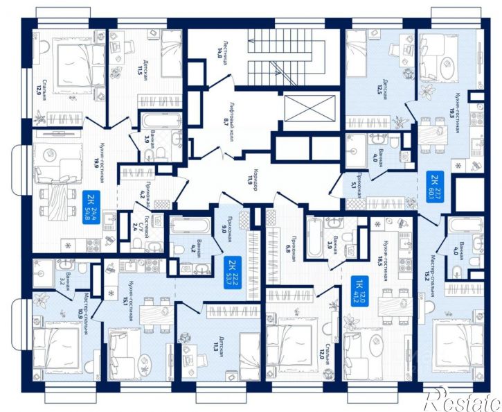 2-комн квартира в новом доме ул Радиальная 8-я, 31,  д. 31