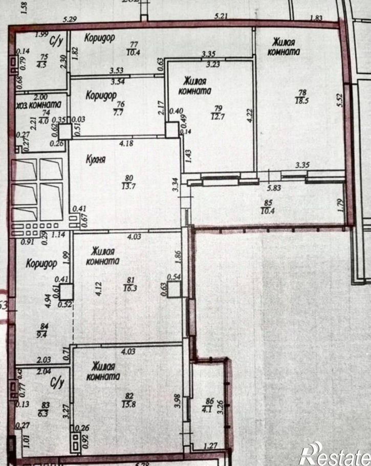 4-комн квартира Самарская улица, 200А,  д. 200А