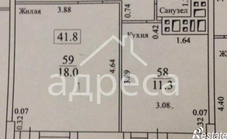1-комн квартира ул Георгия Димитрова, 108,  д. 108