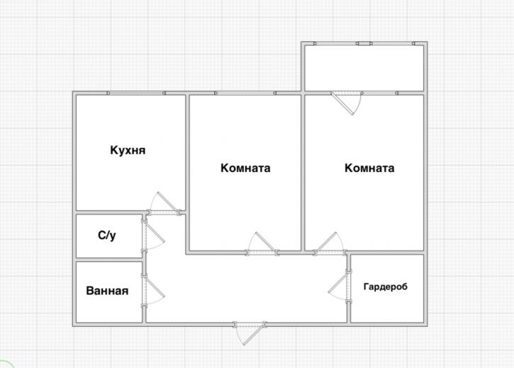 2-комн квартира Осетинская улица, 21