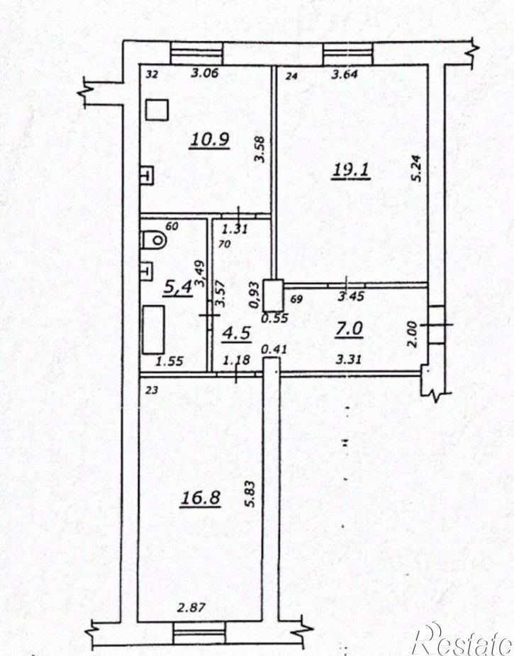 2-комн квартира ул Советской Армии, 200,  д. 200