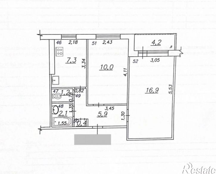2-комн квартира Пугачевский тракт, 59,  д. 59