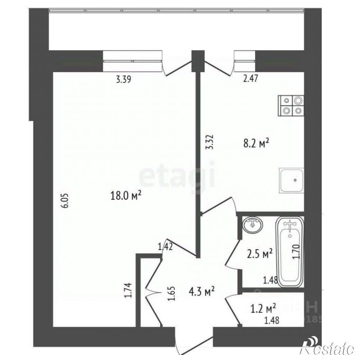 1-комн квартира ул Революционная, 133а,  д. 133а