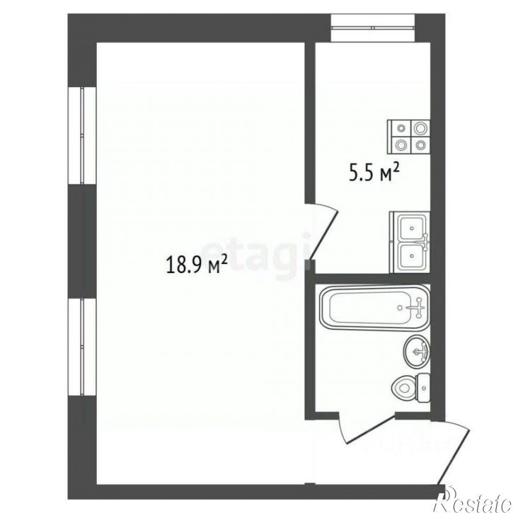 1-комн квартира Красноглинское шоссе, 25,  д. 25