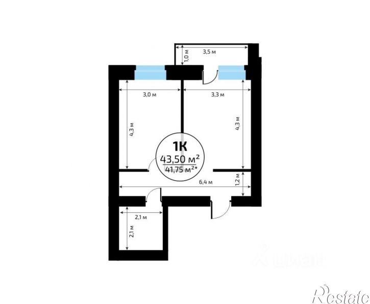 1-комн квартира в новом доме 1-й кв-л, 50,  д. 50