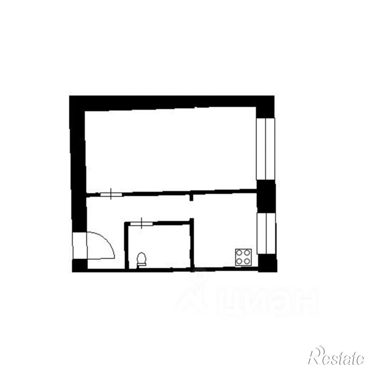 1-комн квартира ул Красных Коммунаров, 17Б,  д. 17Б