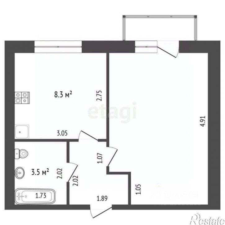 1-комн квартира ул Виталия Жалнина, 16,  д. 16