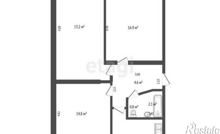 3-комн квартира ул Мичурина, 139а,  д. 139а