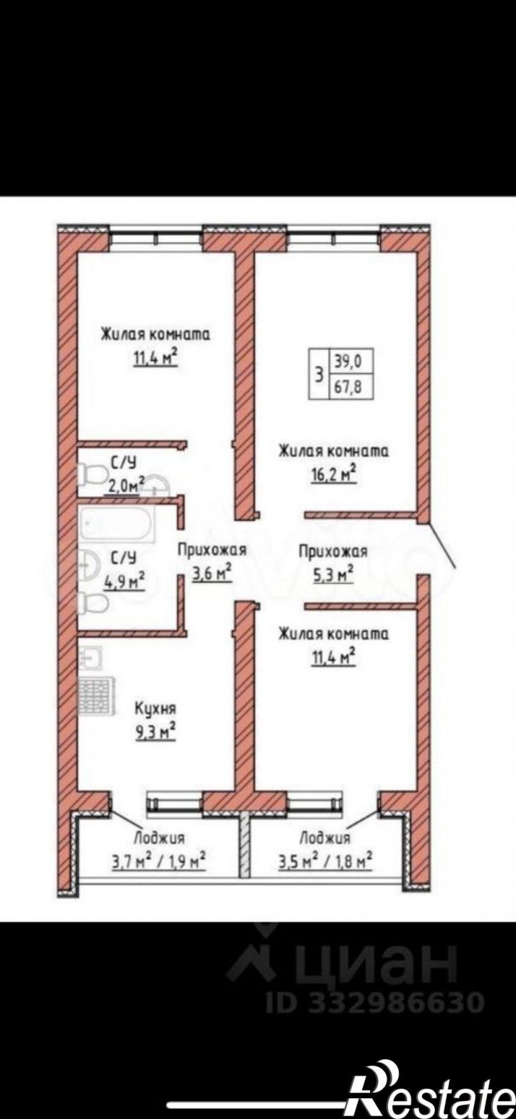 3-комн квартира ул Александра Солженицына, 6,  д. 6