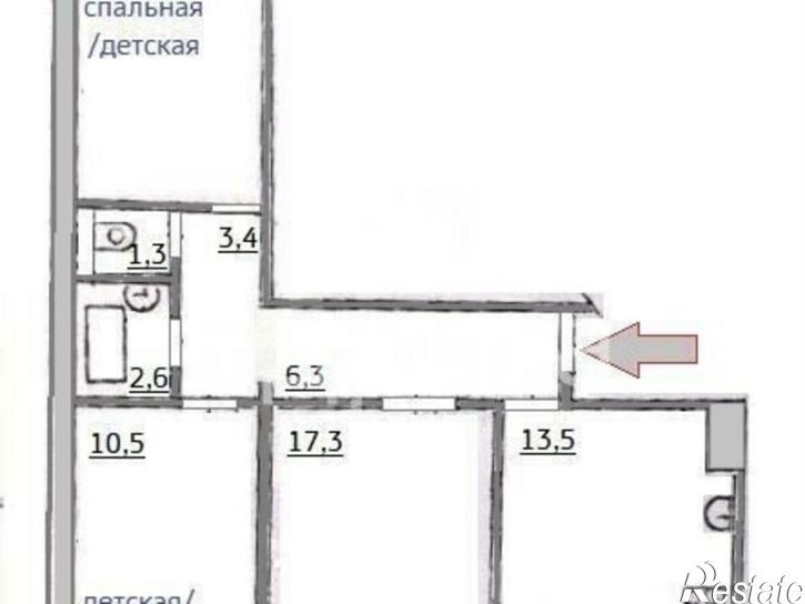 3-комн квартира ул Аминева, 12,  д. 12