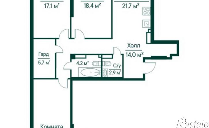 3-комн квартира ул Ново-Садовая, 106 80,  д. 106 80,  к. 80