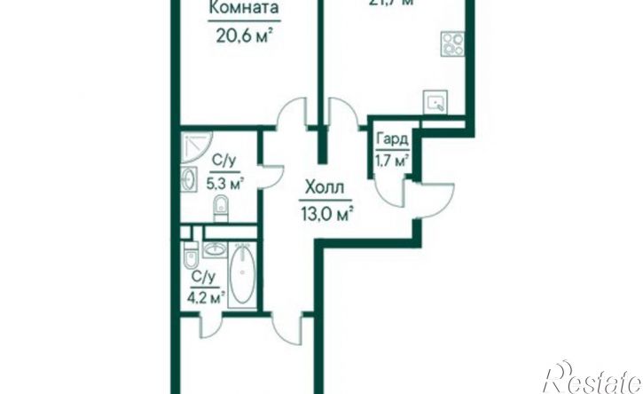 2-комн квартира ул Ново-Садовая, 106 80,  д. 106 80,  к. 80