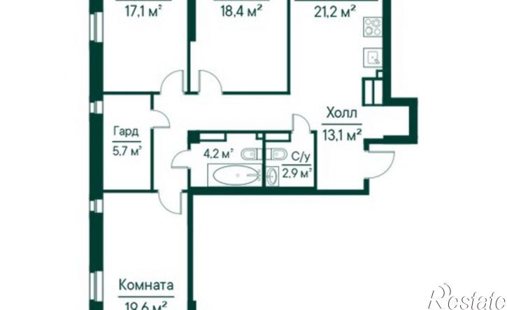 3-комн квартира ул Ново-Садовая, 106 80,  д. 106 80,  к. 80