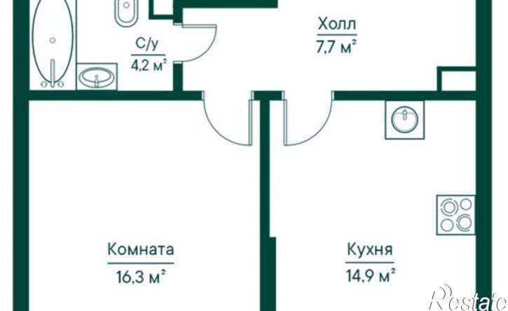 1-комн квартира ул Ново-Садовая, 106 80,  д. 106 80,  к. 80