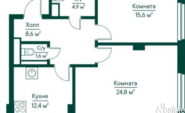 2-комн квартира ул Ново-Садовая, 106 80,  д. 106 80,  к. 80