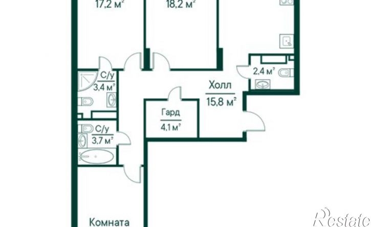 3-комн квартира ул Ново-Садовая, 106 80,  д. 106 80,  к. 80