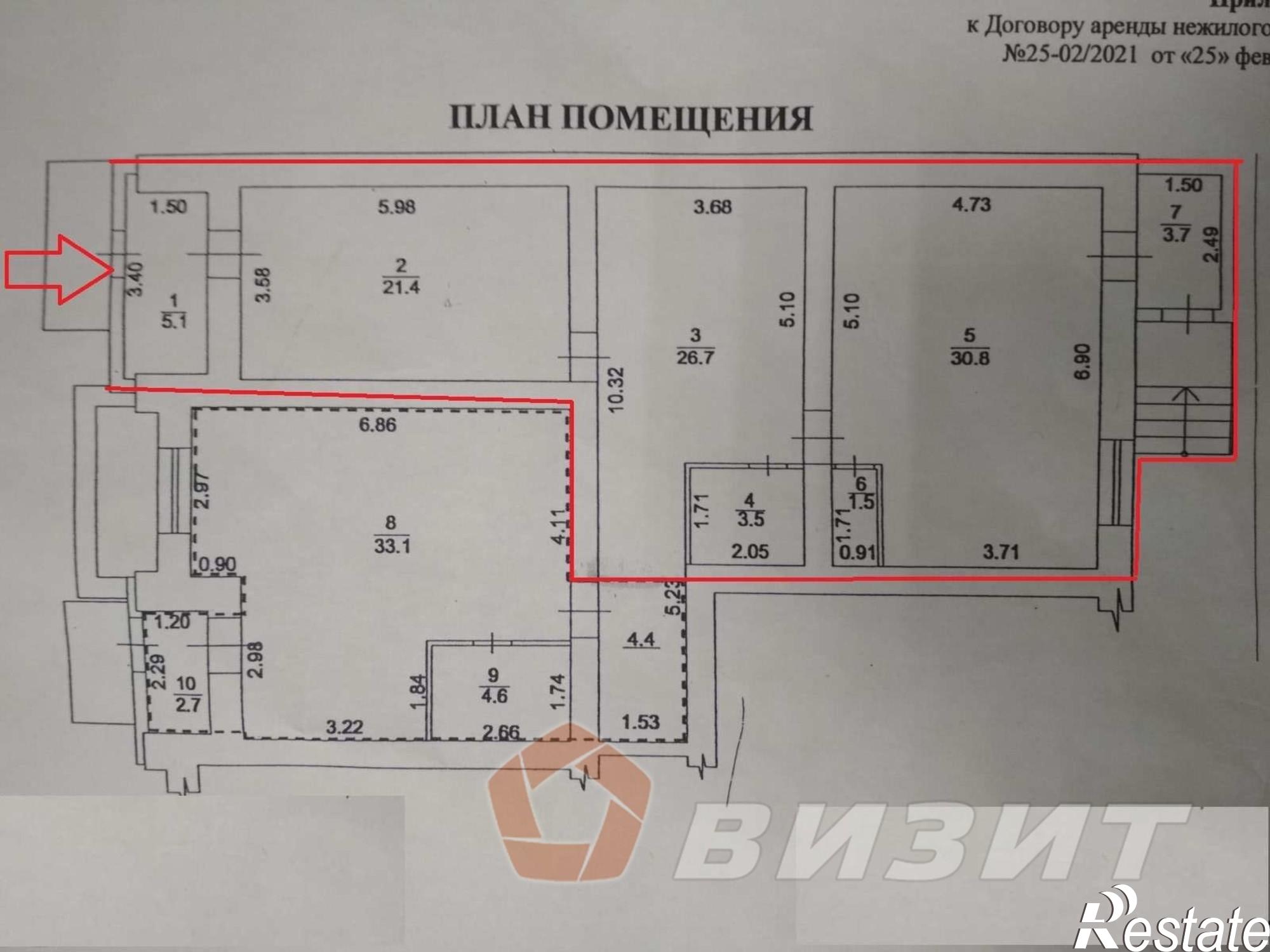 Сдать торговое помещение за 59 500 рублей на Строителей улица, 33