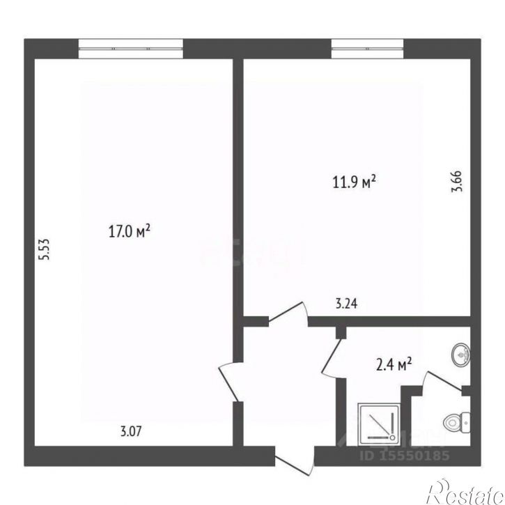 1-комн квартира ул 22 Партсъезда, 35,  д. 35