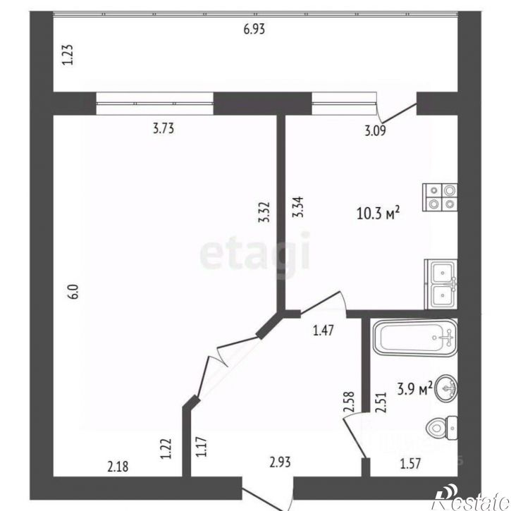 1-комн квартира ул Осетинская, 11,  д. 11