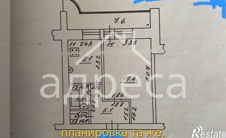 1-комн квартира ул Ставропольская, 74,  д. 74