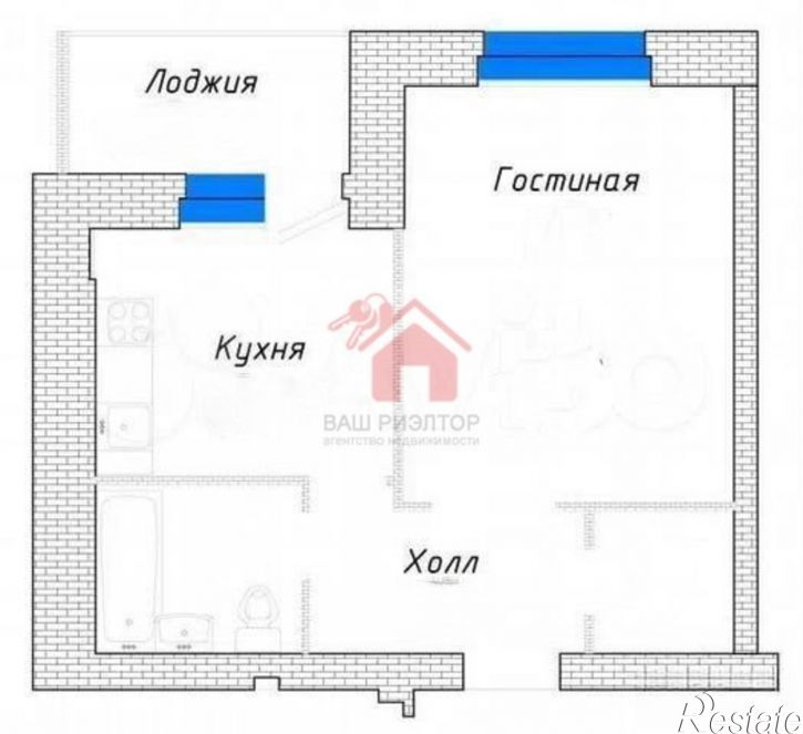 1-комн квартира 1-й квартал, 73