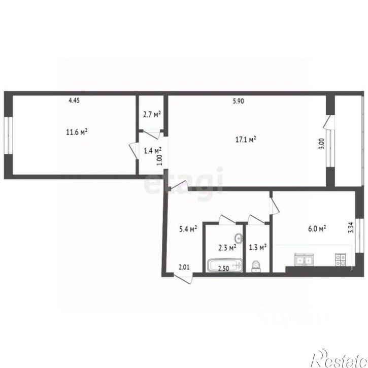 2-комн квартира ул Промышленности, 303,  д. 303
