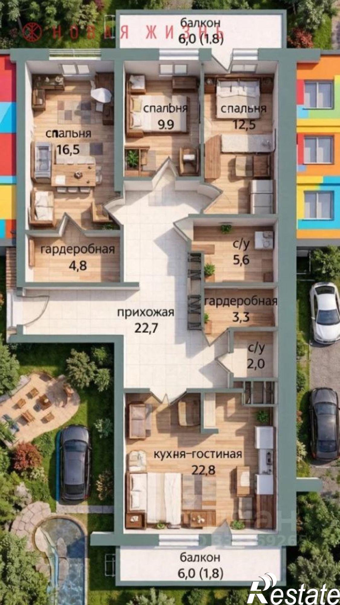 Купить квартиру за 13 200 000 рублей на 4-й проезд, 67Б
