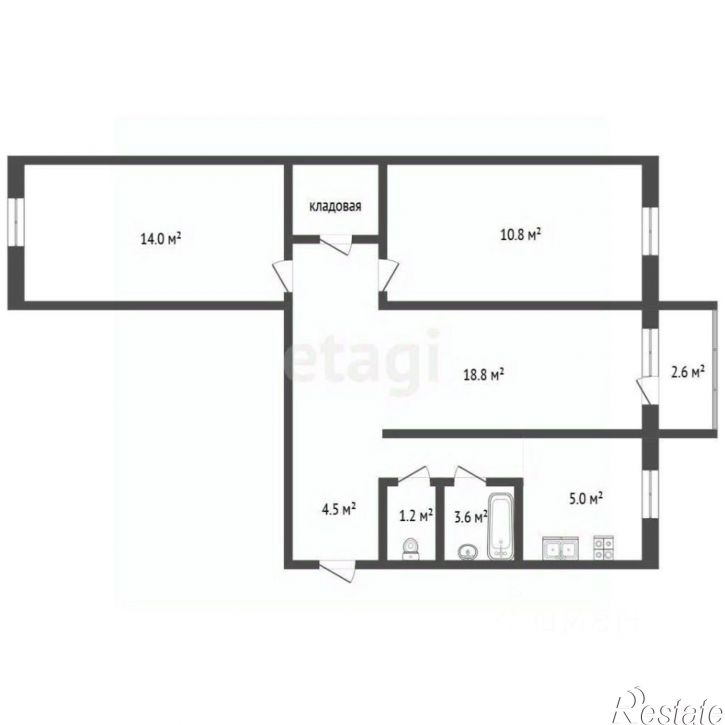 3-комн квартира улица Советской Армии, 132,  д. 132