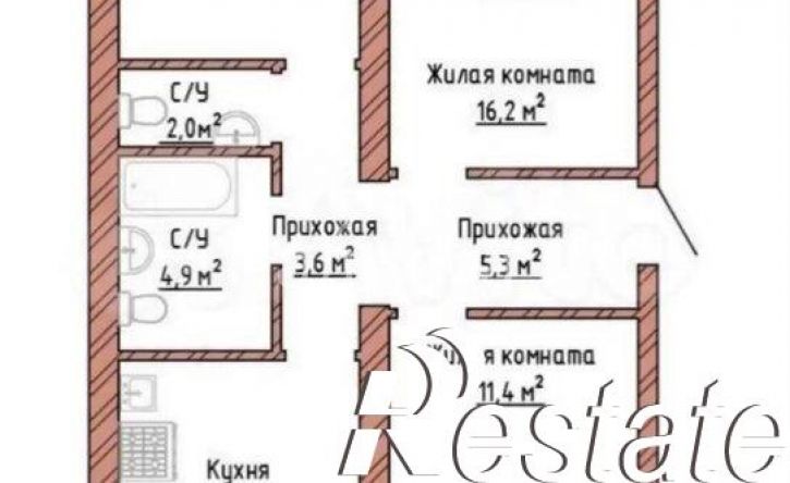 3-комн квартира улица Александра Солженицына, 6,  д. 6