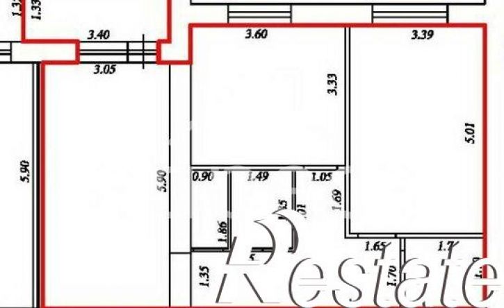1-комн квартира улица Петра Алабина, 2,  д. 2