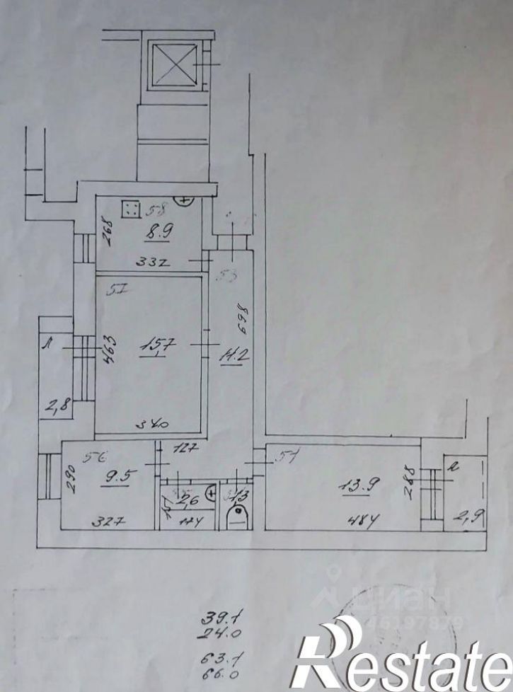3-комн квартира улица Мориса Тореза, 103,  д. 103