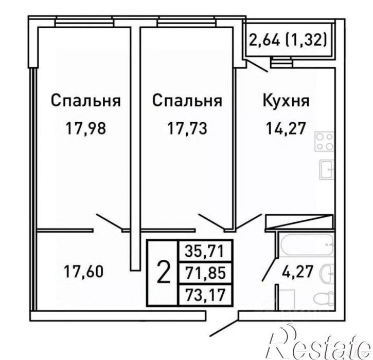 2-комн квартира Московское шоссе, 9,  д. 9