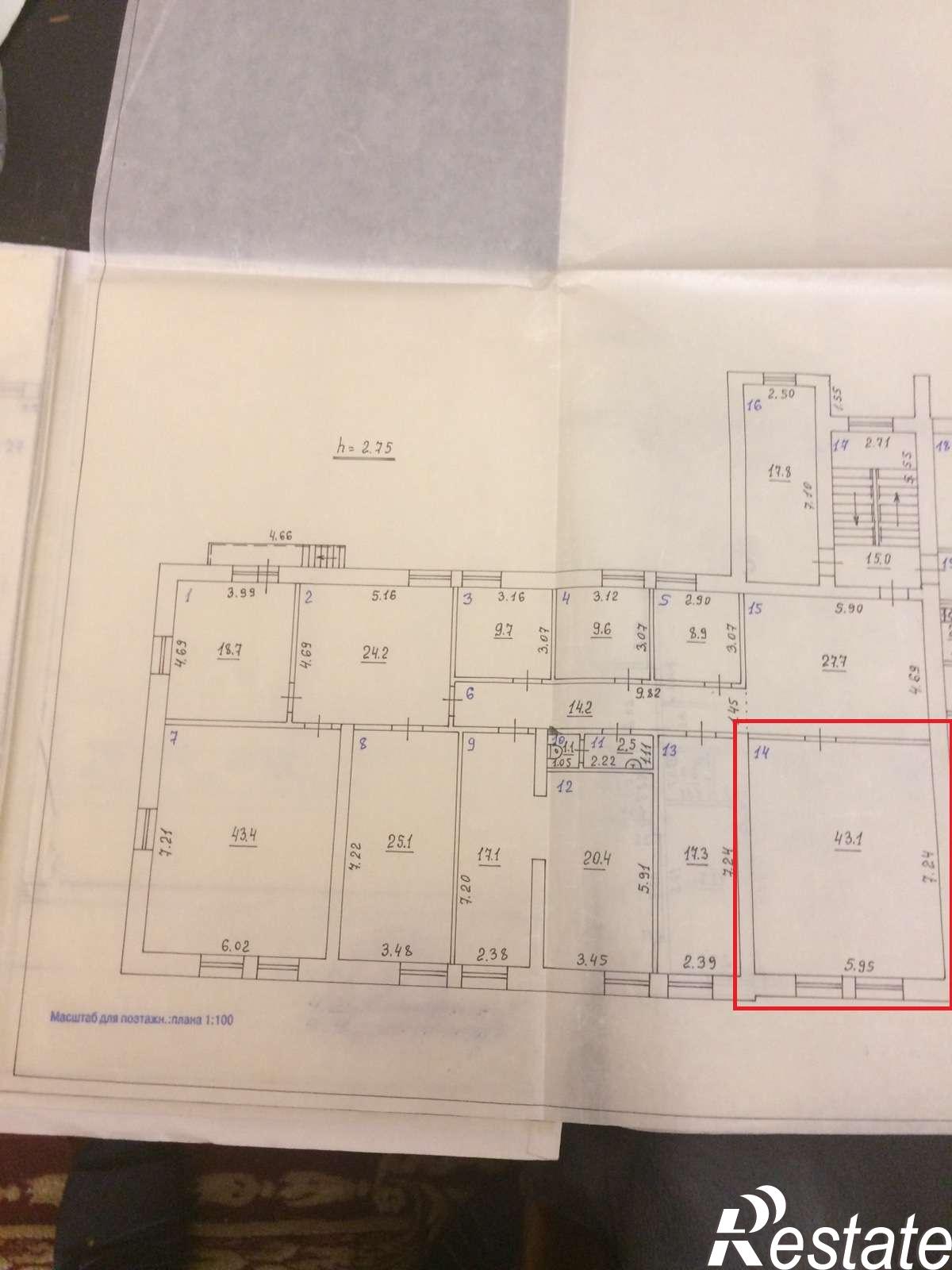 Купить офис, помещение под офис за 4 300 000 рублей на Ташкентская улица, 196А