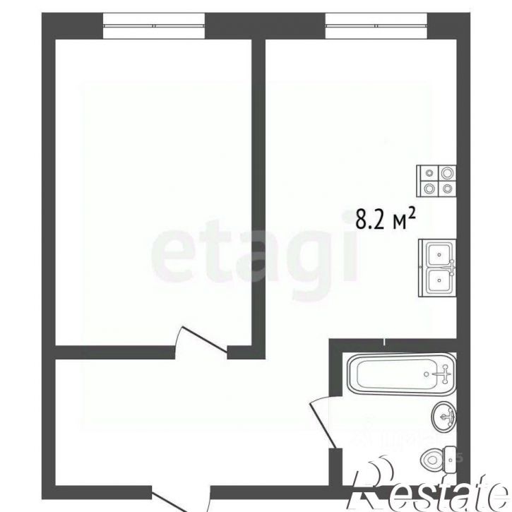 1-комн квартира улица Мира, 39,  д. 39