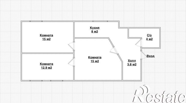 3-комн квартира Степана Разина улица, 65