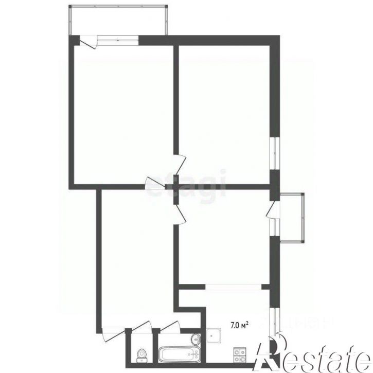 3-комн квартира улица Скляренко, 5,  д. 5