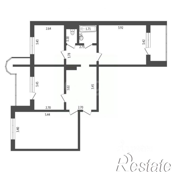 3-комн квартира Ново-Садовая улица, 232,  д. 232