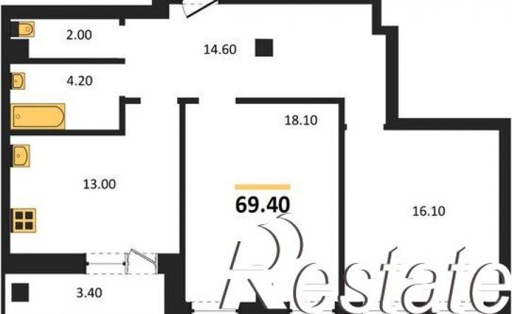 2-комн квартира Ново-Садовая улица (дублёр), 311Б,  д. 311Б