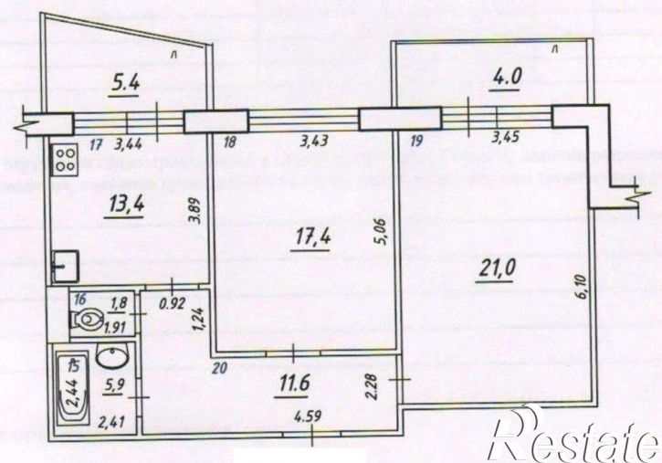 2-комн квартира улица Егорова, 20,  д. 20