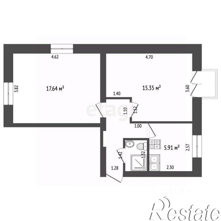 2-комн квартира Сердобская улица, 40,  д. 40