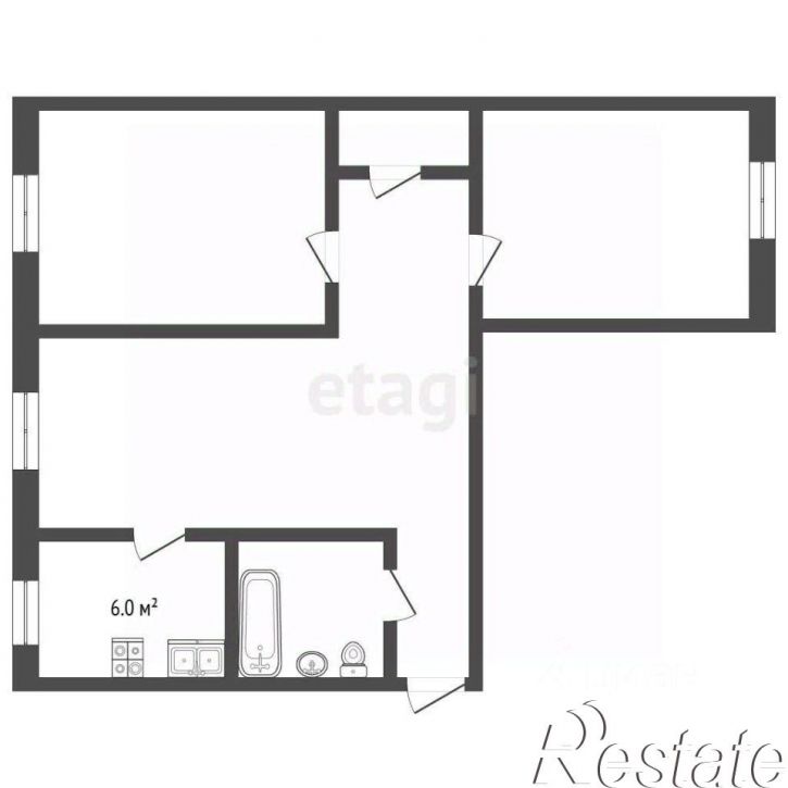 3-комн квартира улица Строителей, 20,  д. 20